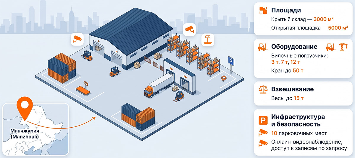 склад Transportir в Маньчжурии